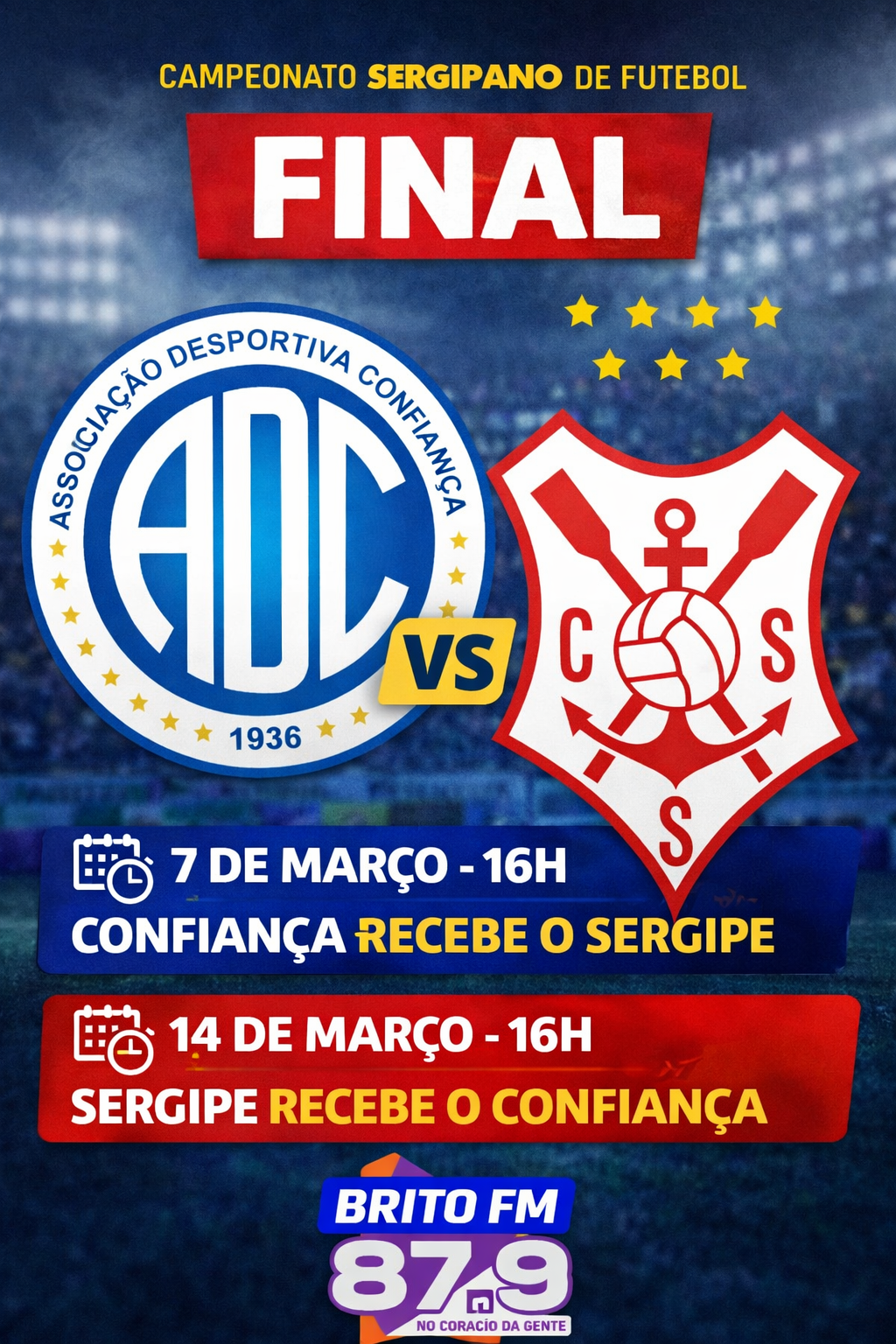 Confiança e Sergipe farão a final do Campeonato Sergipano de 2026