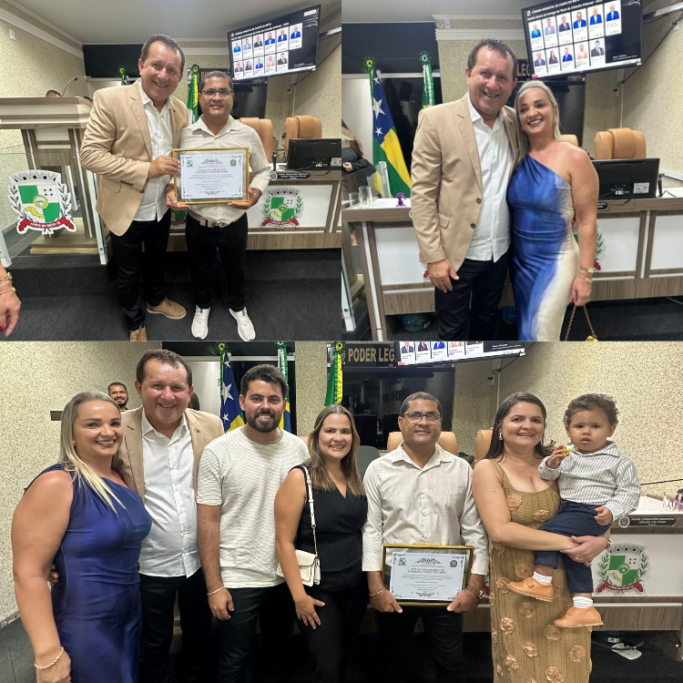 Vereador Rege da Auto Escola participa de sessão solene e entrega honraria a empresário em Campo do Brito
